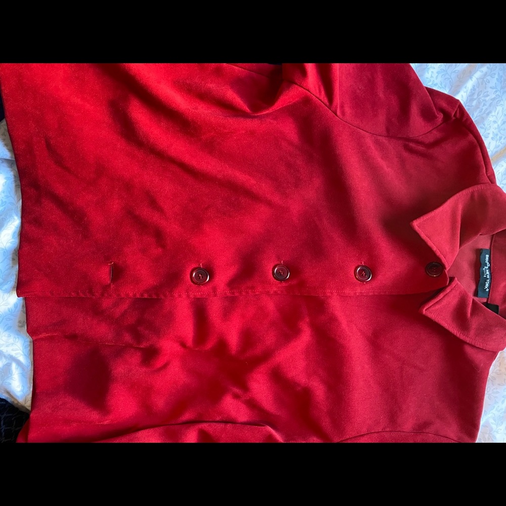 Red blouse
